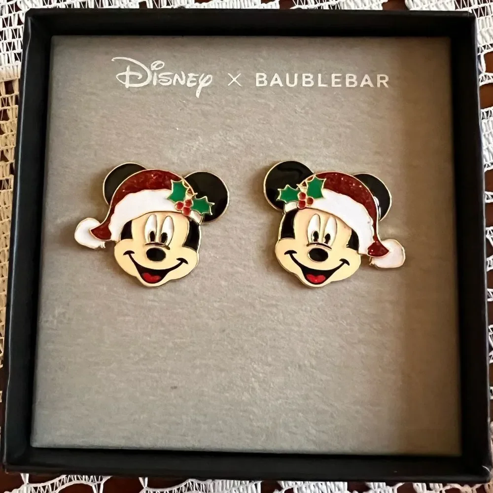 Disney x Baublebar  Christmas Mickey Mouse Earrings